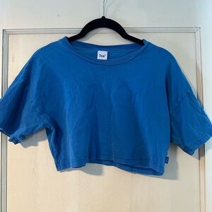 TNA Jazz Blue Crop Tee